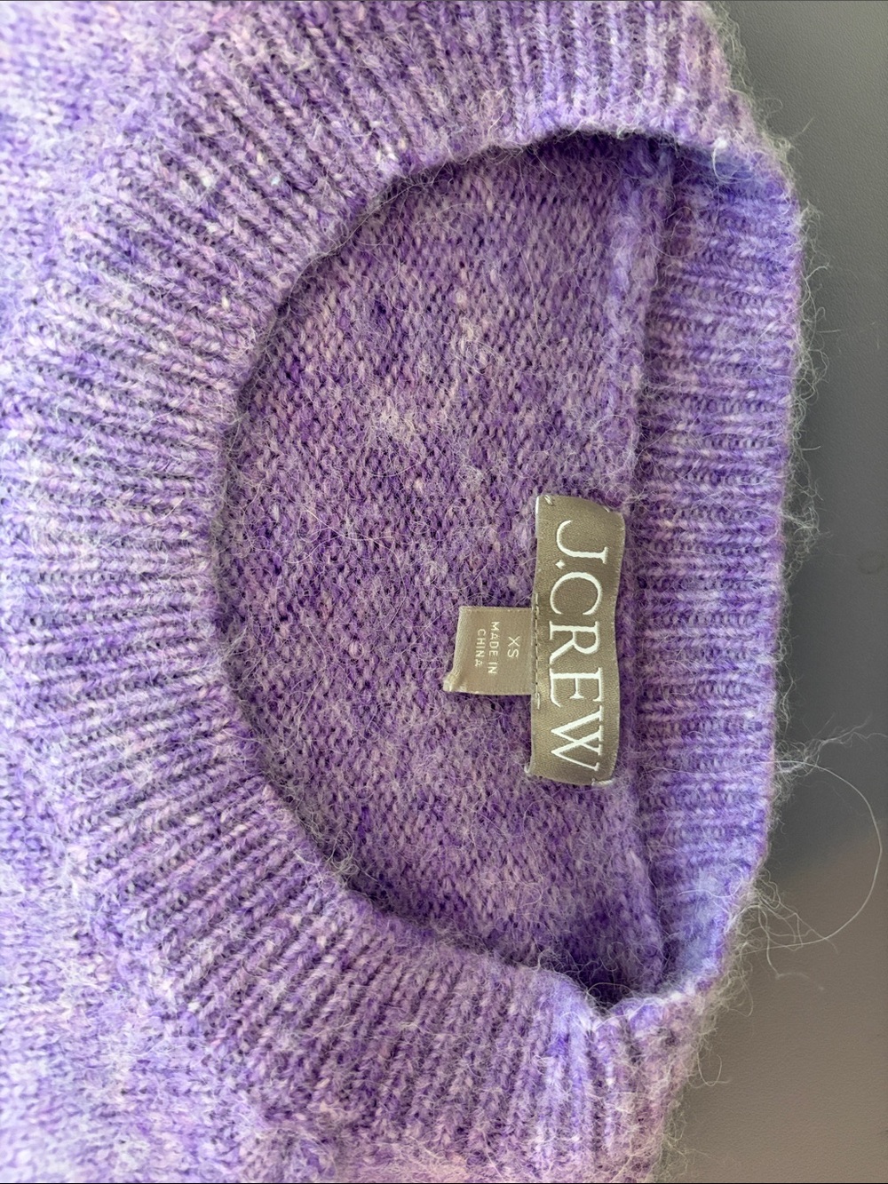 J. Crew Soft Lavender Crewneck Sweater